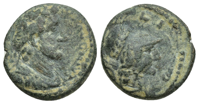 LYCAONIA. Iconium. Antoninus Pius (138-161). Ae. (17mm, 4.5 g) Obv: Laureate, dr...