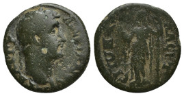 CILICIA, Laerte, Hadrian (117-138) AE (18mm, 3.5 g) Obv: ΑΥ ΚΑΙ ΤΡΑ ΑΔΡΙΑΝΟϹ - laureate head of Hadrian, right. Rev: ΛΑΕΡΤΕΙΤⲰΝ - Demeter standing, le...