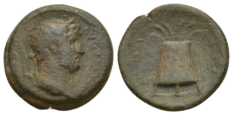 CAPPADOCIA, Caesaraea-Eusebia. Hadrian. AD 117-138. Æ (19mm, 4.4 g) Obverse: HAD...