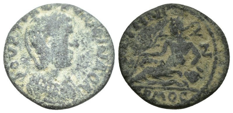 Lydia. Saitta. Tranquillina AD 241-244. Bronze Æ (20mm, 5 g) Obverse: ΦΟΥΡ ΤΡΑΝΚ...