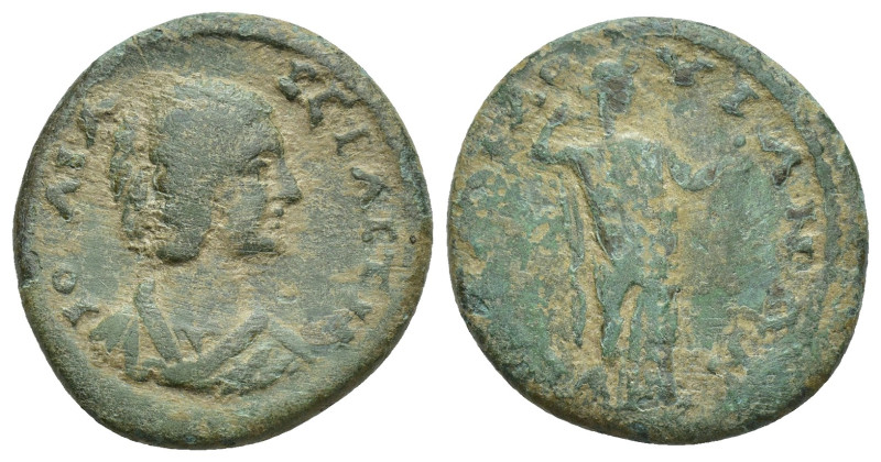 GALATIA, Tavium. Julia Domna. Augusta, AD 193-217. Æ (21mm, 5.9 g). Draped bust ...