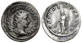 GORDIAN III, (A.D. 238-244), silver antoninianus, Rome mint, issued 240-244, (23mm, 4 g), obv. radiate bust of Gordian III to right, around IMP GORDIA...