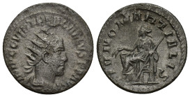 Trebonianus Gallus AD 251-253. Antiochia Antoninianus AR (21mm, 4.1 g). IMP C C VIB TREB GALLVS P F AVG, radiate, draped, and cuirassed bust right; VI...
