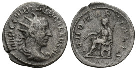 Trebonianus Gallus. Antoninianus. (21mm, 2.6 g) 251-253 AD. Rome. Anv.: IMP C C VIB TREB GALLVS AVG, radiate, draped and cuirassed bust right. Rev.: I...