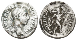 Severus Alexander AR Denarius. (18mm, 3.4 g) Rome, AD 228-229. IMP SEV ALEXAND AVG, laureate head right / P M TR P VII COS II P P, Romulus, bareheaded...