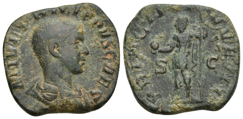 Philip II, as Caesar, Æ Sestertius. (25mm, 12.7 g) Rome, AD 244-246. M IVL PHILI...