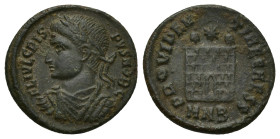 CRISPUS, (A.D. 316-326), AE follis, (18mm, 2.3 g) issued 325-6 as Caesar, Nicomedia Mint, obv. laureate draped and cuirassed bust to left of Crispus, ...
