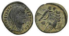 Divus Constantine I. Died AD 337. Æ (14mm, 1.5 g). Commemorative issue. Struck under Constantine II, c.AD 337. DN CONSTANTI NVS PF AVG, veiled head ri...