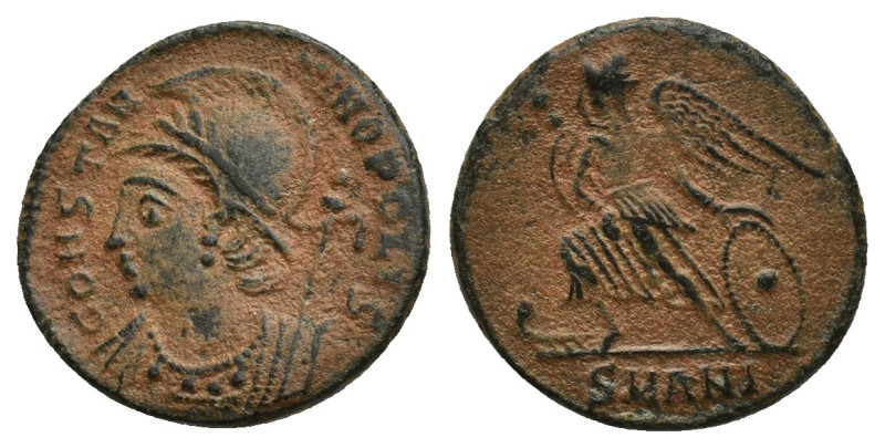 City Commemorative Æ Nummus. (14mm, 1.6 g) Struck under Constantine I. Antioch, ...