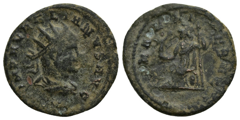 Aurelian AE Antoninianus. (21mm, 3.3 g) Cyzicus, 270 to 272 AD. IMP AVRELIANVS A...