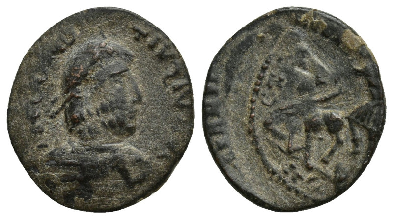 Constantius II AD 337-361. Imitation of Constantius II Follis Æ (18mm, 2 g). Dia...