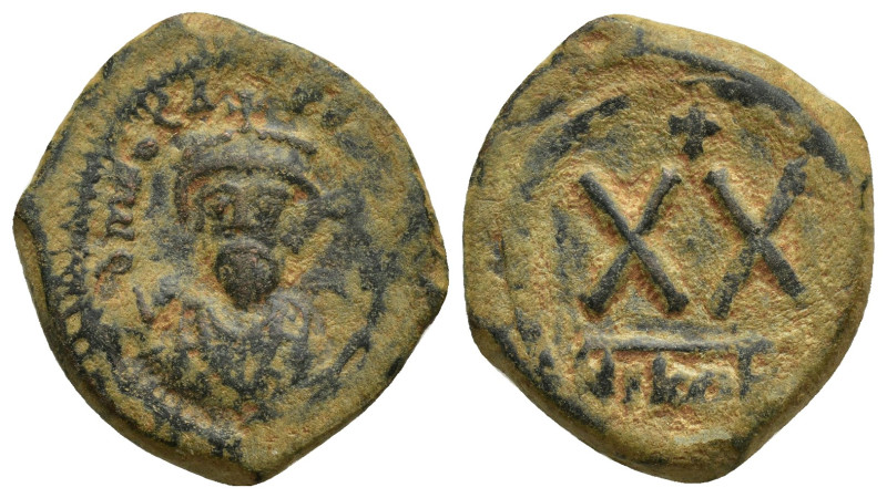 Phocas. AD 602-610, (dated RY 6=AD 607/8).. Nikomedia Half follis Æ (21mm, 5.8 g...