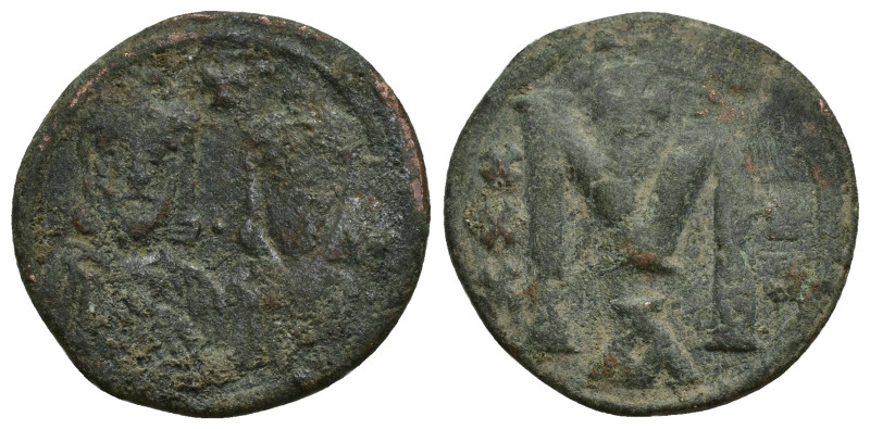 Nicephorus I, with Stauracius (802-811 AD). Constantinople AE Follis (22mm, 4.7 ...