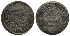 Leopold I. 1657 - 1705 3 Kreuzer, Breslau ; Vratislav (21mm, 1.4 g)