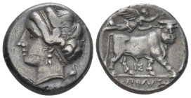 Campania , Neapolis Didrachm circa 275-250 - From the collection of a Mentor