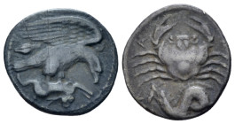Sicily, Agrigentum Hemidrachm circa 420-410 - From the collection of a Mentor.