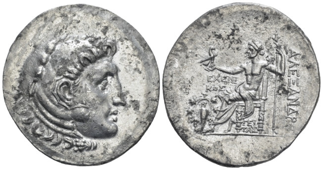Kingdom of Macedon, Alexander III, 336 – 323 Temnos Tetradrachm circa 151-142, A...