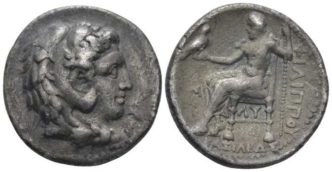 Kingdom of Macedon, Philip III, 323-317 Babylon Tetradrachm circa 323-317, AR 27...