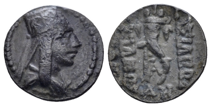 Armenia, Tigranes II, 95-56 Tigranocerta Chalkous 95-56, billon 13.00 mm., 1.19 ...