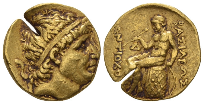 The Seleucid Kings, Antiochus I, 281-261 Aï Khanoum Stater circa 266-261, AV 17....