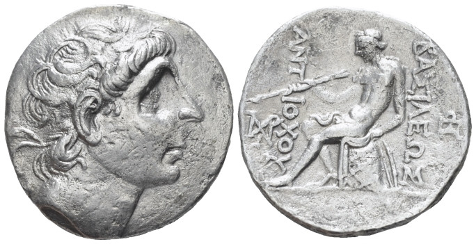 The Seleucid Kings, Antiochus II Theos, 266-246 Seleucia on Tigris Tetradrachm c...