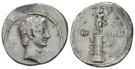 Octavian, 32 – 27 BC Denarius Brundisium or Roma (?) circa 29-27 BC