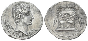 Octavian as Augustus, 27 BC – 14 AD Cistophoric tetradrachm Ephesus circa 24-20