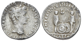 Octavian as Augustus, 27 BC – 14 AD Denarius Lugdunum 2 BC - 4 AD