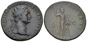 Domitian, 81-96 Dupondius Rome - Ex Baldwin sale 100, lot 643 (part of). From a private British collection.