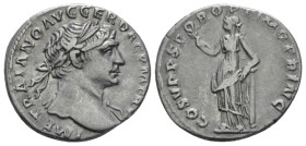 Trajan, 98-117 Denarius Rome circa 110