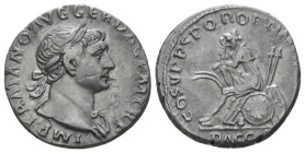 Trajan, 98-117 Denarius Rome circa 107-108