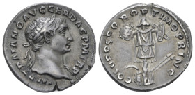 Trajan, 98-117 Denarius circa 107-108 - Ex A. Weil 3 June 1985, 50 and Hess Divo 314, 2009, 1549 sales.