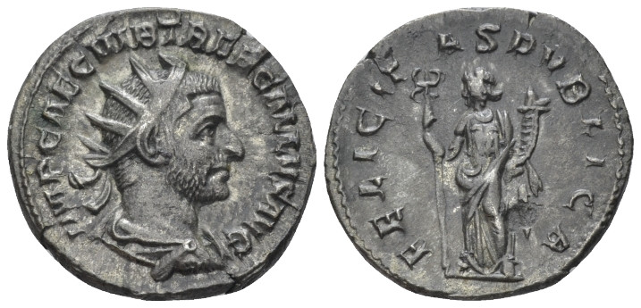 Trebonianus Gallus, 251-253 Antoninianus Rome 251-253, AR 21.00 mm., 3.63 g.
Ra...