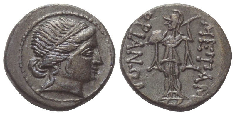 Thrakien. Mesembria.

 Bronze. 3. Jhdt. v. Chr.
Vs: Kopf des Apollon mit Diad...