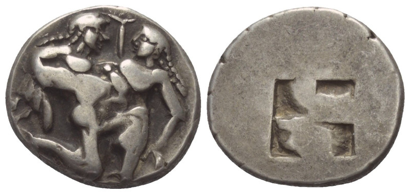 Inseln vor Thrakien. Thasos.

 Stater (Silber). Ca. 510 - 480 v. Chr.
Vs: Nac...