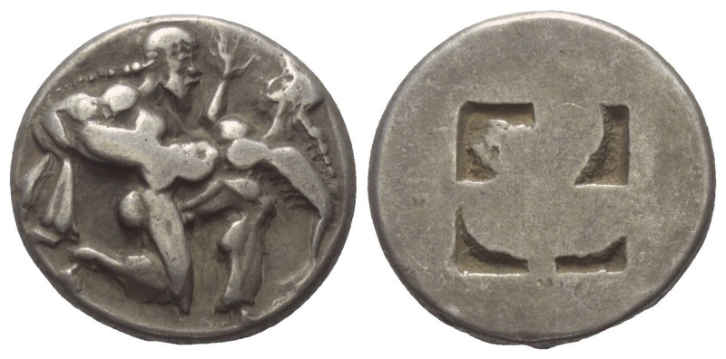 Inseln vor Thrakien. Thasos.

 Stater (Silber). Ca. 480 - 463 v. Chr.
Vs: Nac...