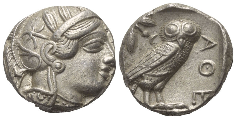 Attika. Athen.

 Tetradrachme (Silber). Ca. 454 - 404 v. Chr.
Vs: Kopf der At...