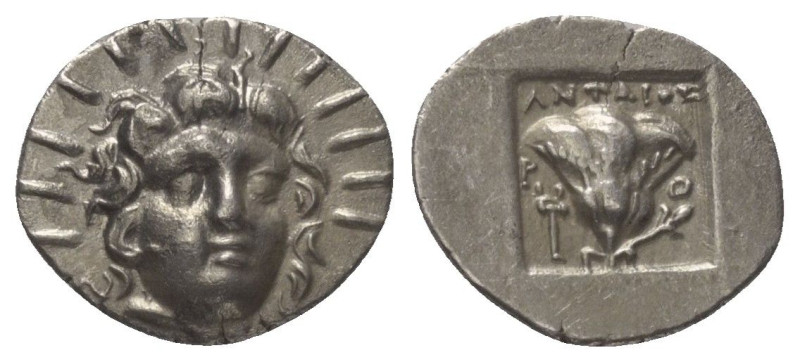 Inseln vor Karien. Rhodos.

 Hemidrachme (Silber). Ca. 125 - 88 v. Chr.
Vs: K...