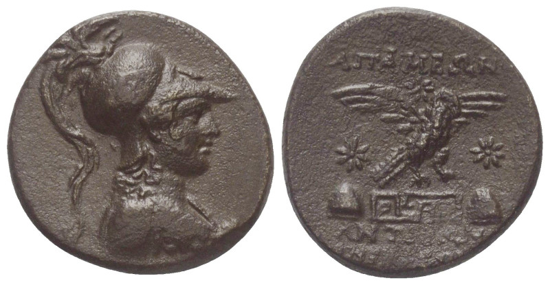Phrygien. Apameia am Mäander.

 Bronze. Ca. 100 - 50 v. Chr.
Vs: Büste der At...