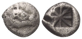 Dynasten von Lykien. Unbestimmte Dynasten.

 1/3 Stater (Tetrobol, Silber). Um 500 / 480 v. Chr.
Vs: Kopf eines Ebers rechts.
Rs: Quadratum incusu...
