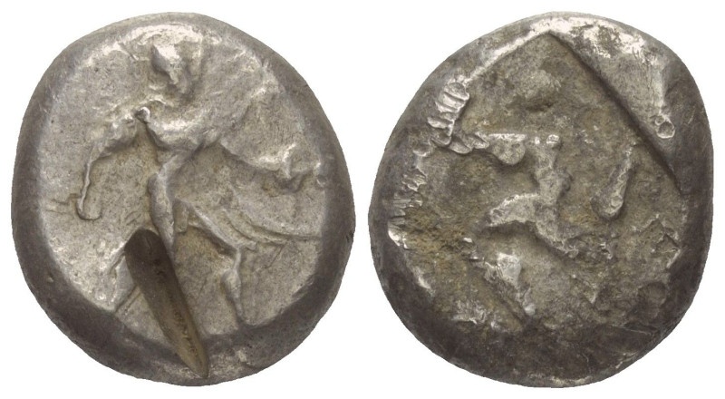 Pamphylien. Aspendos.

 Stater (Silber). Ca. 465 - 430 v. Chr.
Vs: Krieger mi...