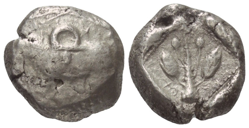 Zypern. Ungesicherte Münzstätte.

 Stater (Silber). 5. Jhdt. v. Chr.
Vs: Widd...