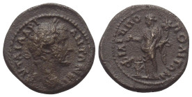 Thrakien. Philippopolis. Antoninus Pius (138 - 161 n. Chr.).

 Bronze.
Vs: Kopf mit Lorbeerkranz rechts.
Rs: Homonoia mit Füllhorn und Patera über...