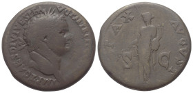 Titus (79 - 81 n. Chr.).

 Sesterz. 80 - 81 n. Chr. Thrakien (?).
Vs: IMP T CAES DIVI VESP F AVG P M TR P P P COS VIII. Kopf mit Lorbeerkranz recht...