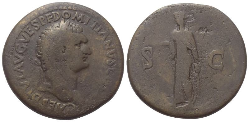 Domitianus (81 - 96 n. Chr.).

 Sesterz (Bronze). 80 - 81 n. Chr. (unter Titus...