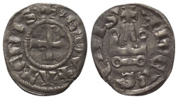 Achaia - Fürstentum. Wilhelm de la Roche (1280 - 1287).

 Denar (Silber).
Vs: + G DVX ATENIS. Kreuz.
Rs: + ThEBE CIVIS. Stilisiertes Kastell.

1...