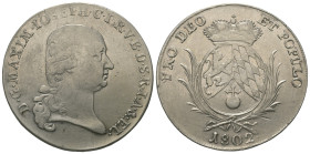 Bayern. Kurfürstentum (1623 - 1806). Maximilian IV. Joseph (1799 - 1805).

 Taler (Silber). 1802. München.
Vs: D. G. MAXIM. JOSEPH. C. P. R. V. B. ...