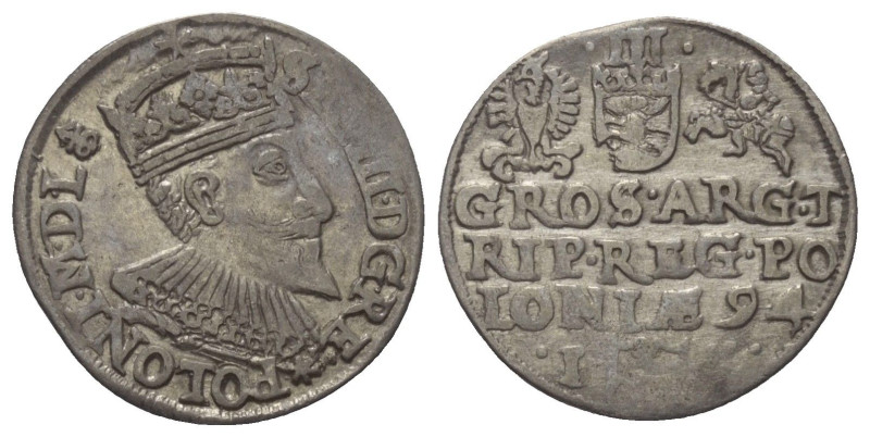 Polen. Königreich. Sigismund III. Wasa (1587 - 1632).

 Dreigröscher (Silber)....