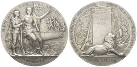 Frankreich. Kunstmedaillen.

 Medaille (Silber). Ohne Jahr (1912). Paris.
Grandhomme, Paul Victor, 1851-1944. 

Vs: SI VIS PACEM PARA BELLVM. Mar...