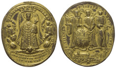 Religion. Wallfahrt. Frauenberg an der Enns.

 Medaille (Bronze, vergoldet). 1687?.
Vermutlich auf die Weihe des barocken Neubaus der Wallfahrtskir...